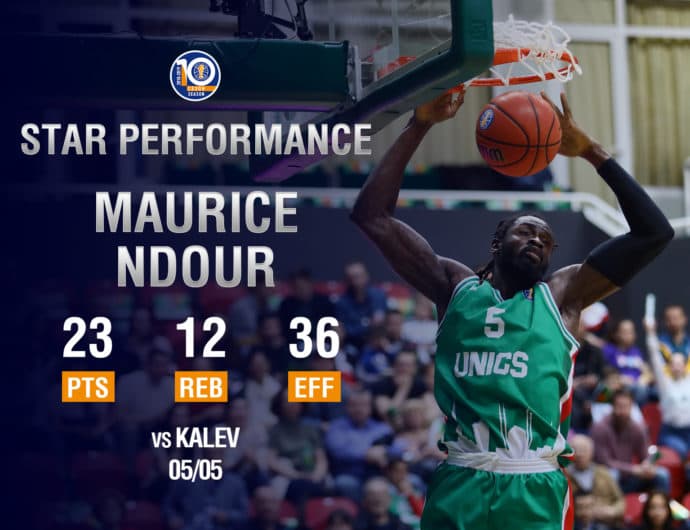 Maurice Ndour Records Second-Highest Efficiency Rating In Playoff History