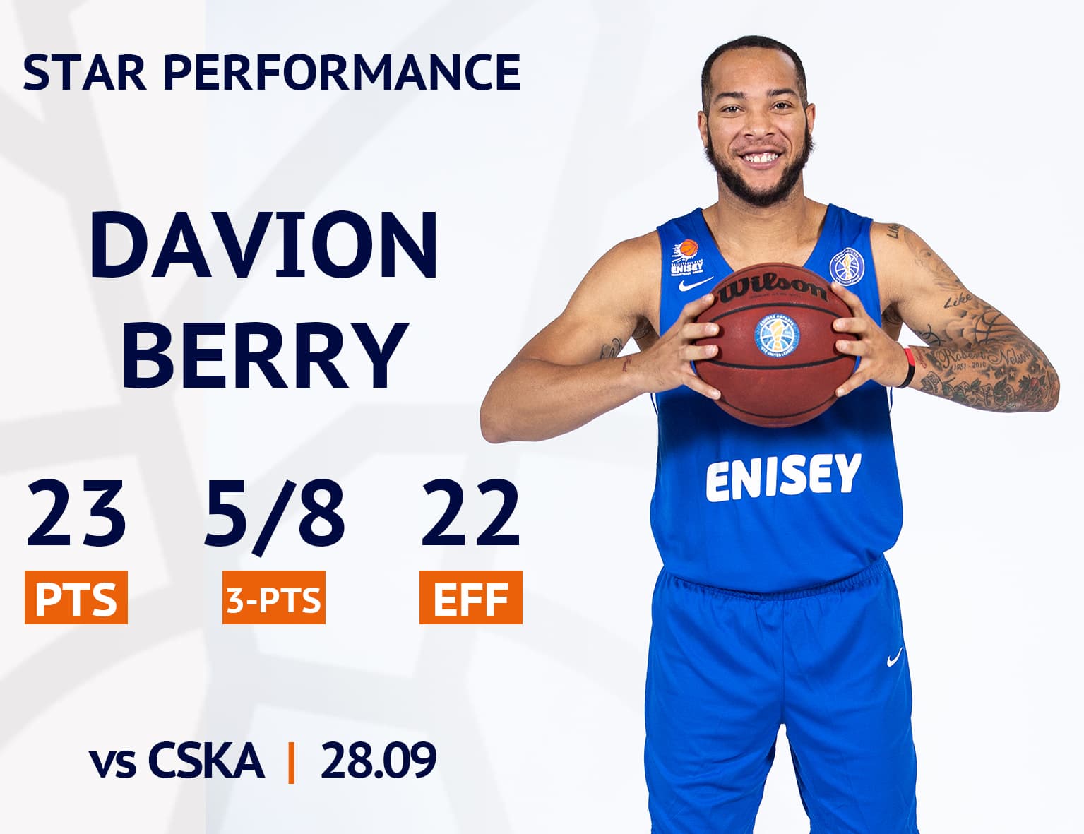 Star performance. Davion Berry vs CSKA