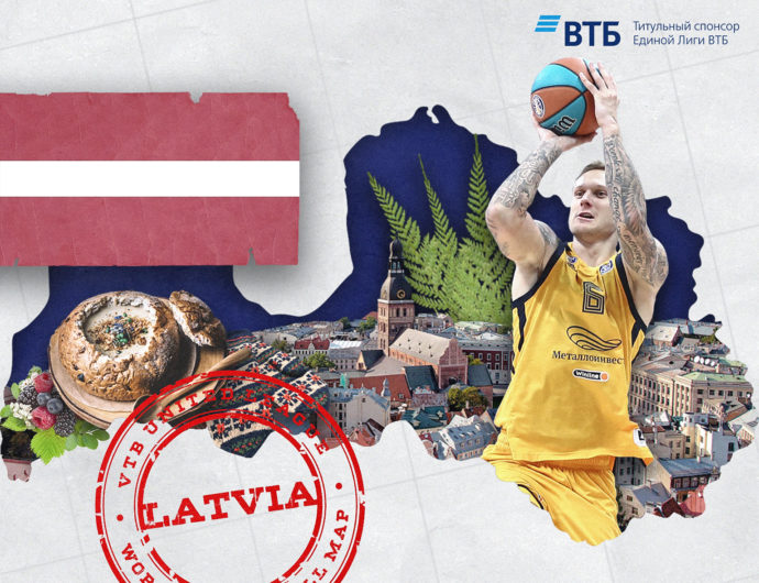 World basketball map: Latvia