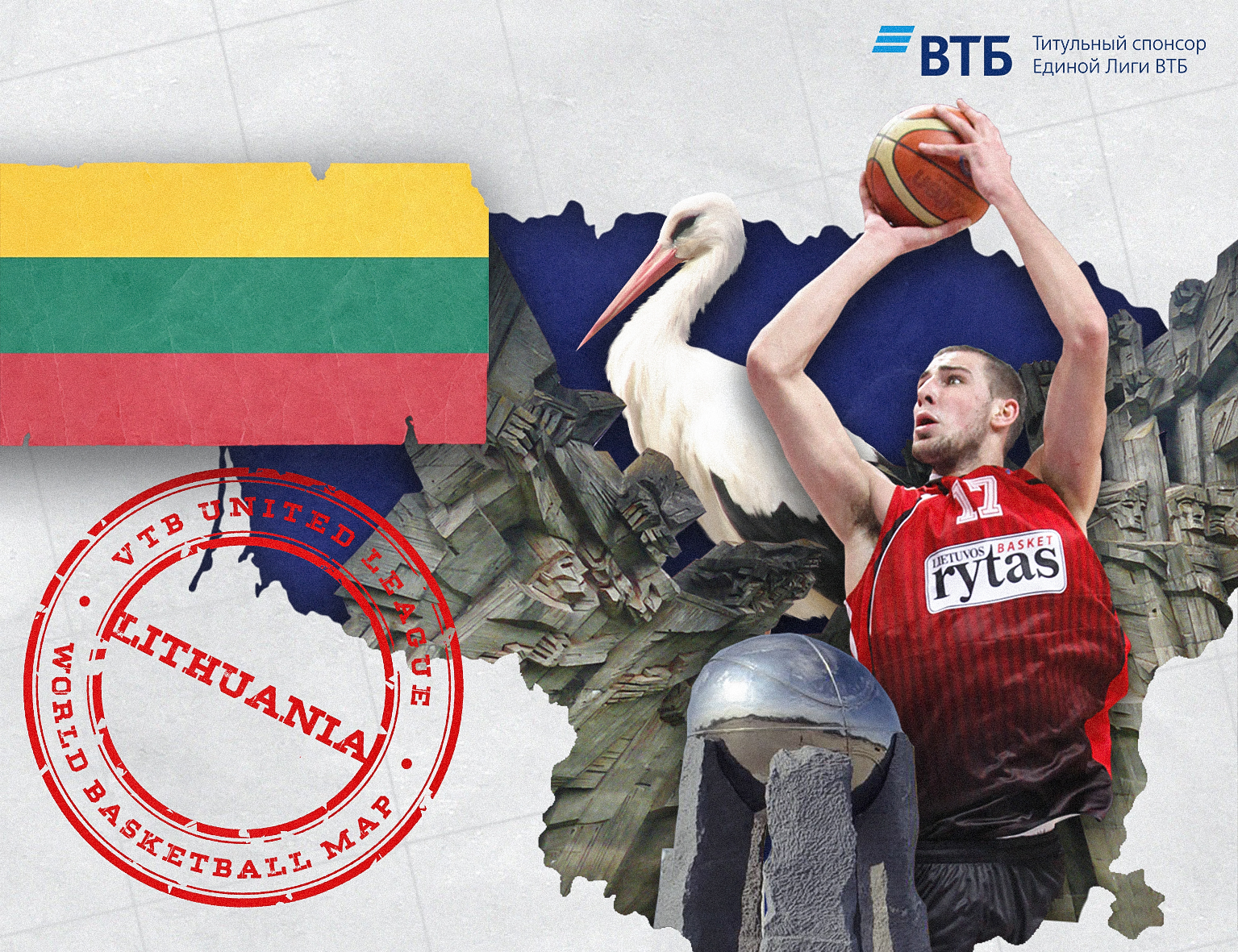 World basketball map: Lithuania