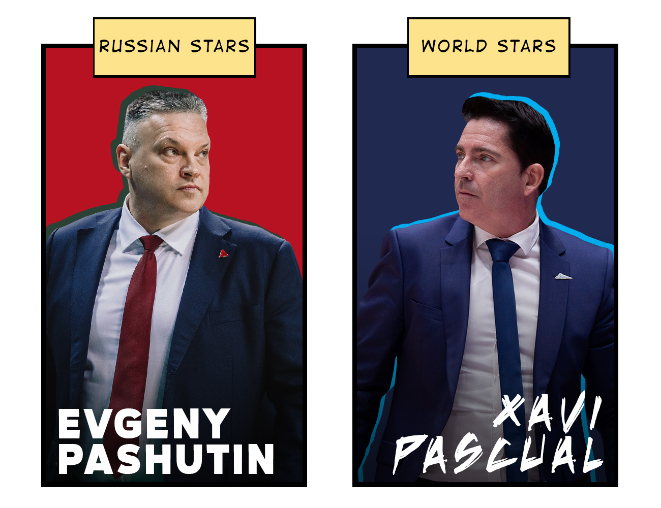 Evgeny Pashutin and Xavi Pascual will be All-Star Game head coaches