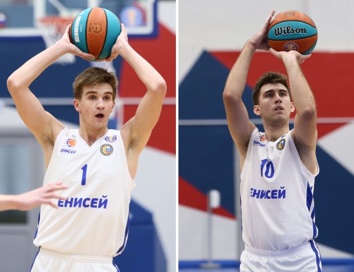 Форварды «Енисея-2» Дмитрий Сонько и Дмитрий Иванов набрали 71 очко на двоих, это новый рекорд молодежной Лиги ВТБ