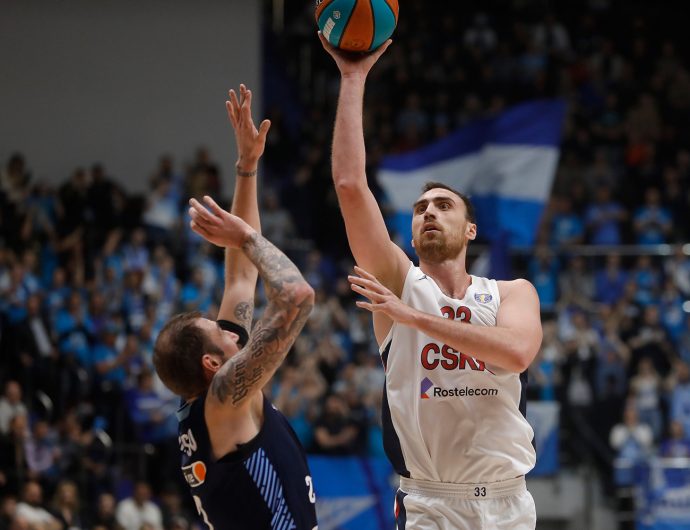 Zenit against CSKA in the SuperCup final, UNICS and Partizan bronze game