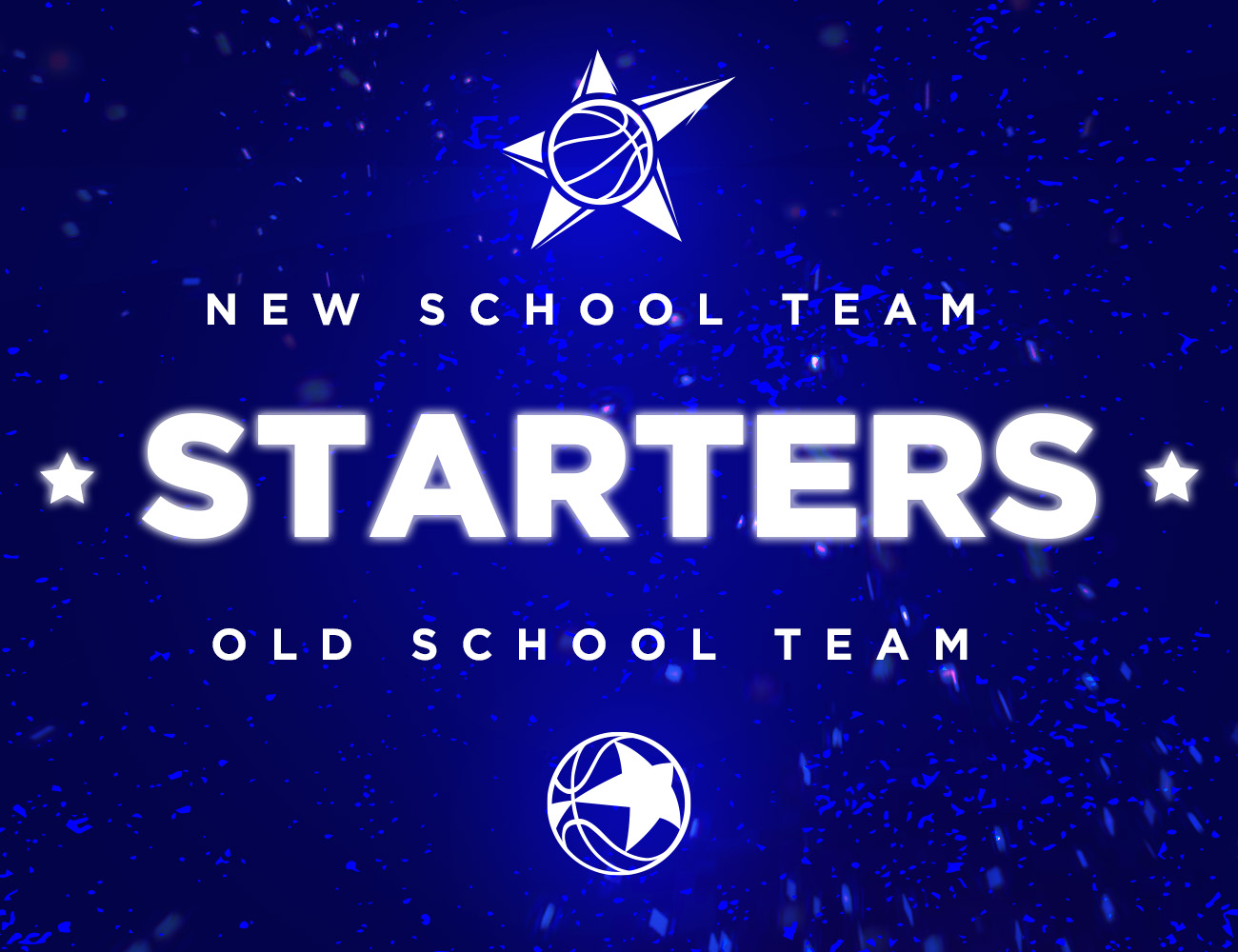 The New School and Old School teams Head Coaches announced the Starters for the All-Star Game