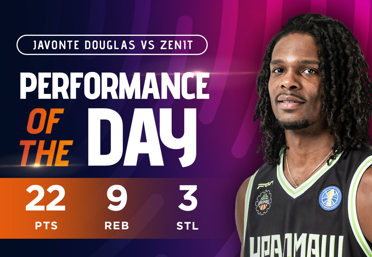 Javonte Douglas had 22 points, 9 rebounds and 3 steals against Zenit