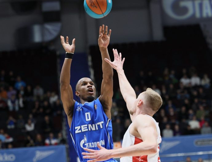 Frazier got 34 points and provided Zenit with the first home win