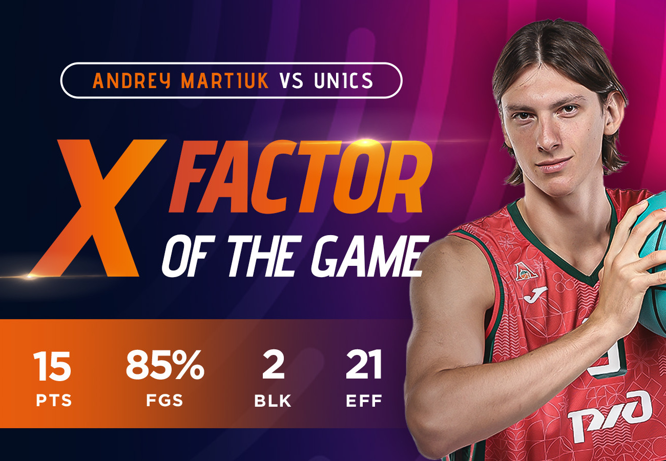 Andrey Martiuk helped Loko to defeat UNICS with 15 points and 6 of 7 from the game