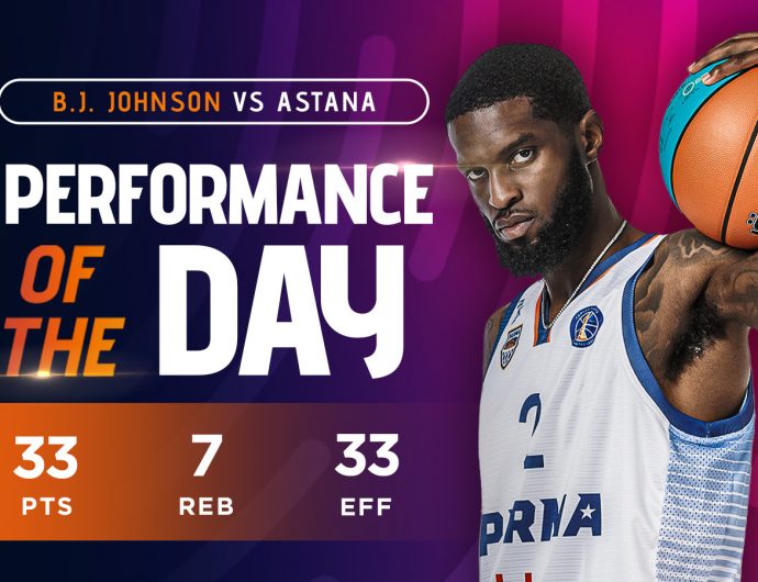 B.J. Johnson scored 33 points, PARMA beat Astana
