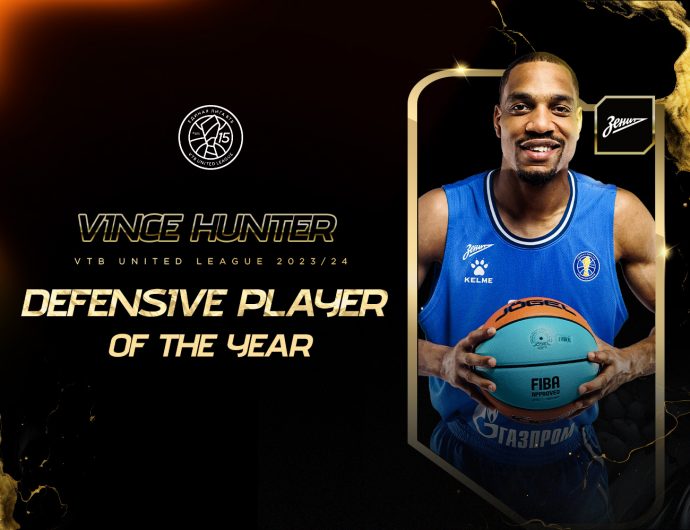 Vince Hunter becomes the Defensive Player of the Year