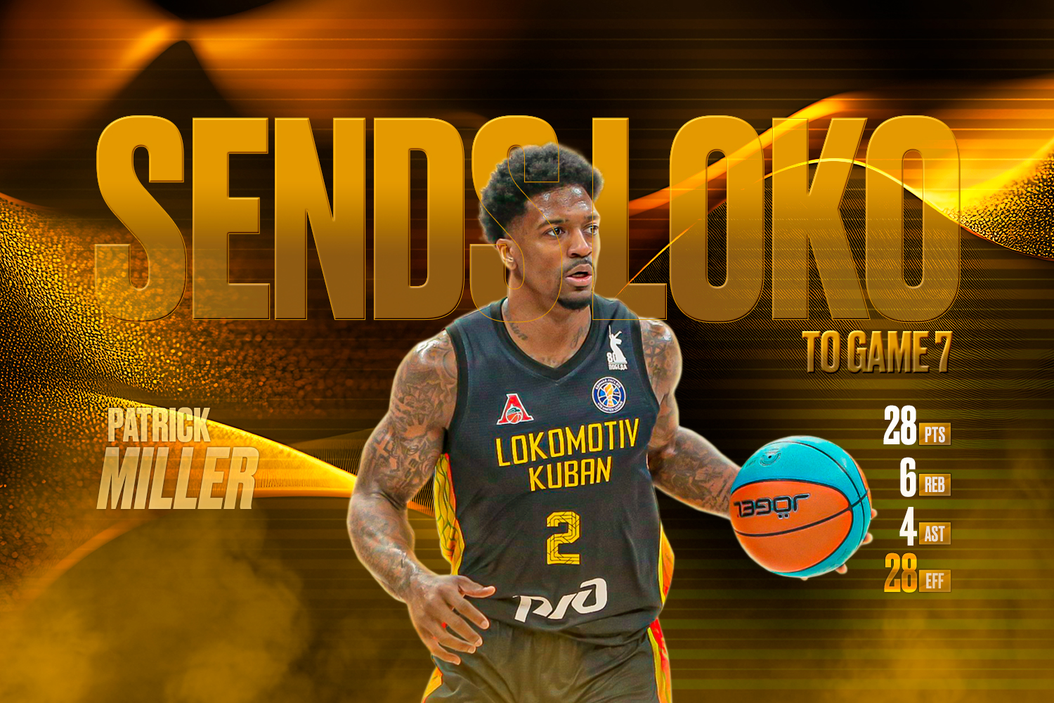 Patrick Miller scored 28 points and 6 rebounds in Game 6 versus Zenit