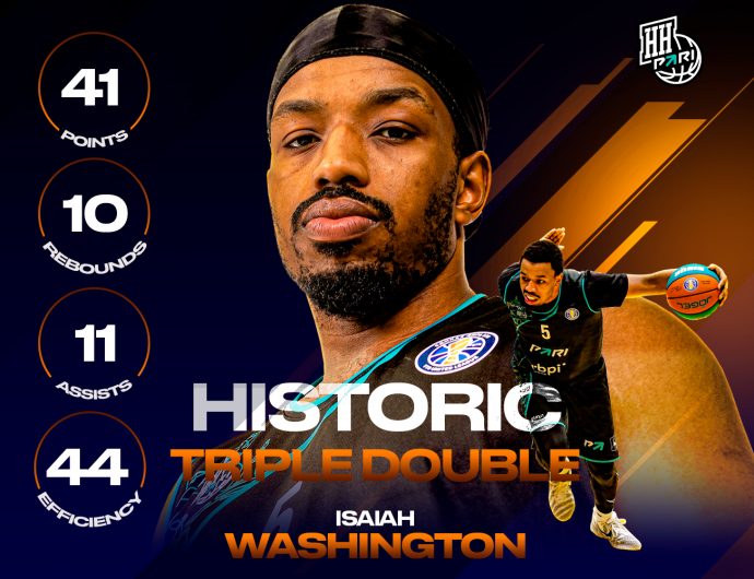 У Айзеи Вашингтона 41 очко, 10 подборов и 11 передач в матче с «Автодором»