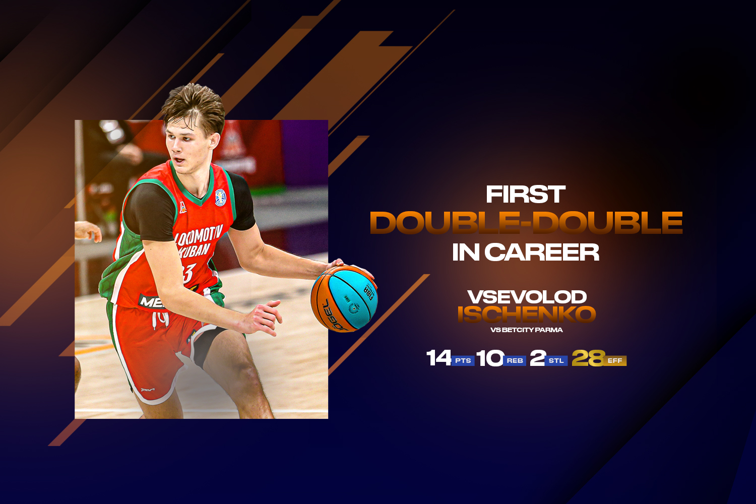 Всеволод Ищенко оформил первый дабл-дабл в карьере