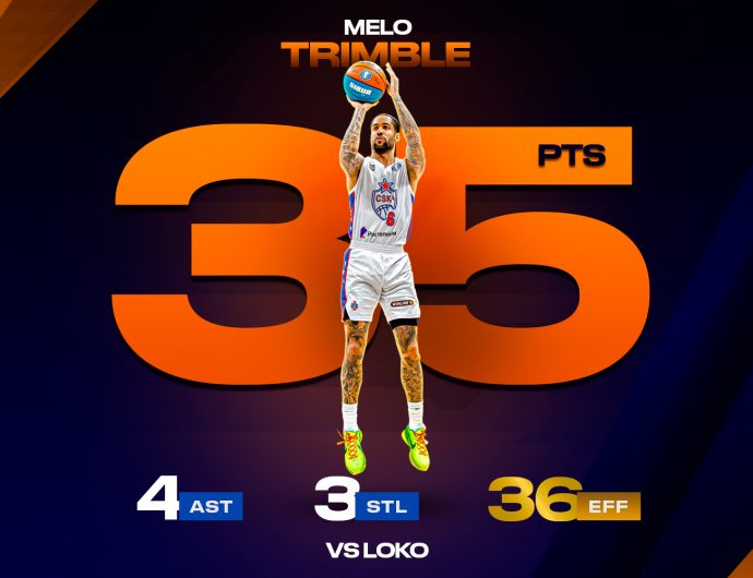 Мело Тримбл повторил личный рекорд результативности в Лиге