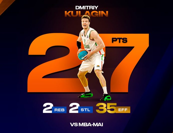 Dmitry Kulagin repeated his career-high in VTB League