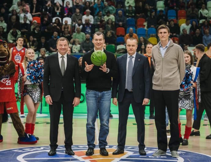 На матче ЦСКА – «Уралмаш» дали старт Vl сезону всероссийского конкурса спортивных проектов «Ты в игре»