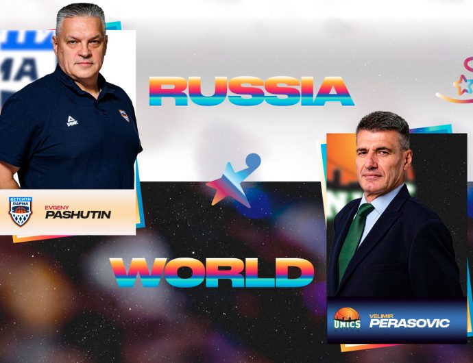 Evgeny Pashutin and Velimir Perasovic are head coaches of the All-Star Game 2026 teams