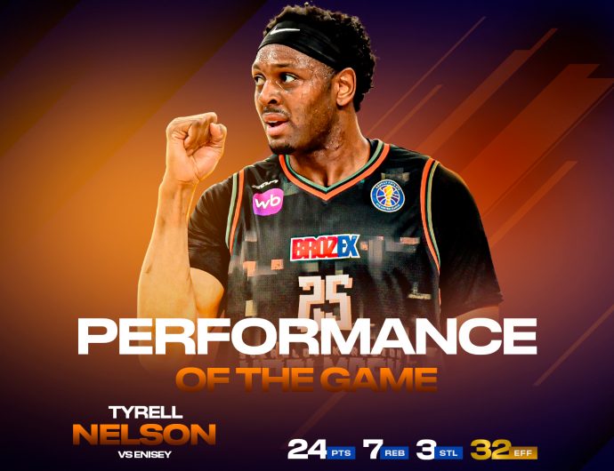 Тайрэлл Нэльсон набрал 24 очка и 7 подборов в игре с «Енисеем»