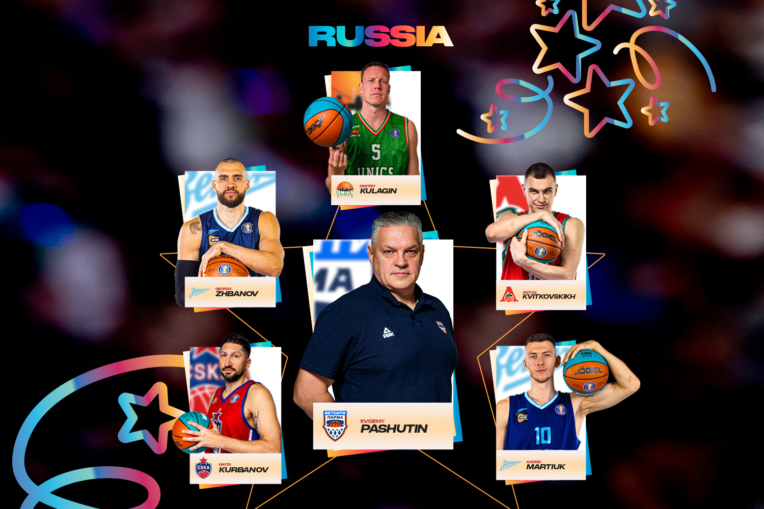 Russia Stars starting five at All-Star Game 2026