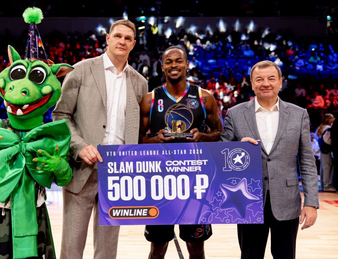 Тай Брюэр – победитель WINLINE конкурса по броскам сверху на Матче Звезд 2026