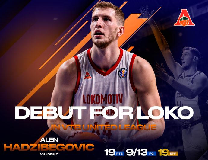 Alen Hadzibegovic made debut for Lokomotiv Kuban