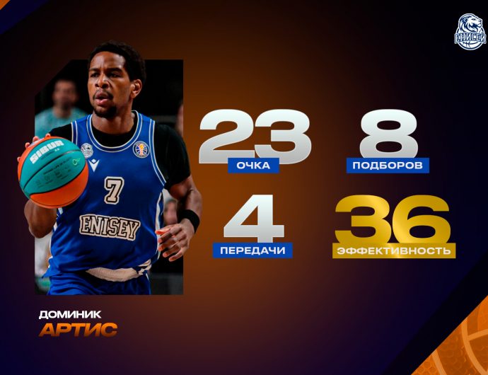 Dominic Artis helped Enisey to end losing streak