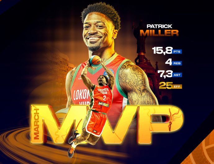 Patrick Miller is MVP of March