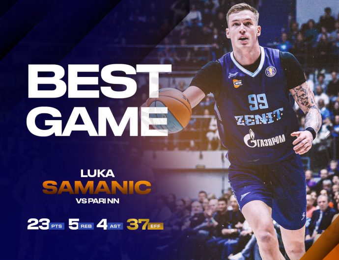 Luka Samanic helped Zenit to beat Pari NN