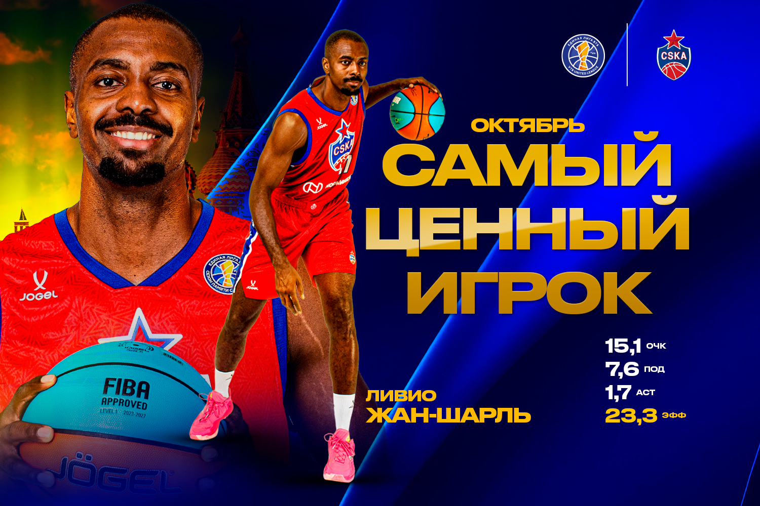 Ливио Жан-Шарль – Самый ценный игрок октября в сезоне-2026/27