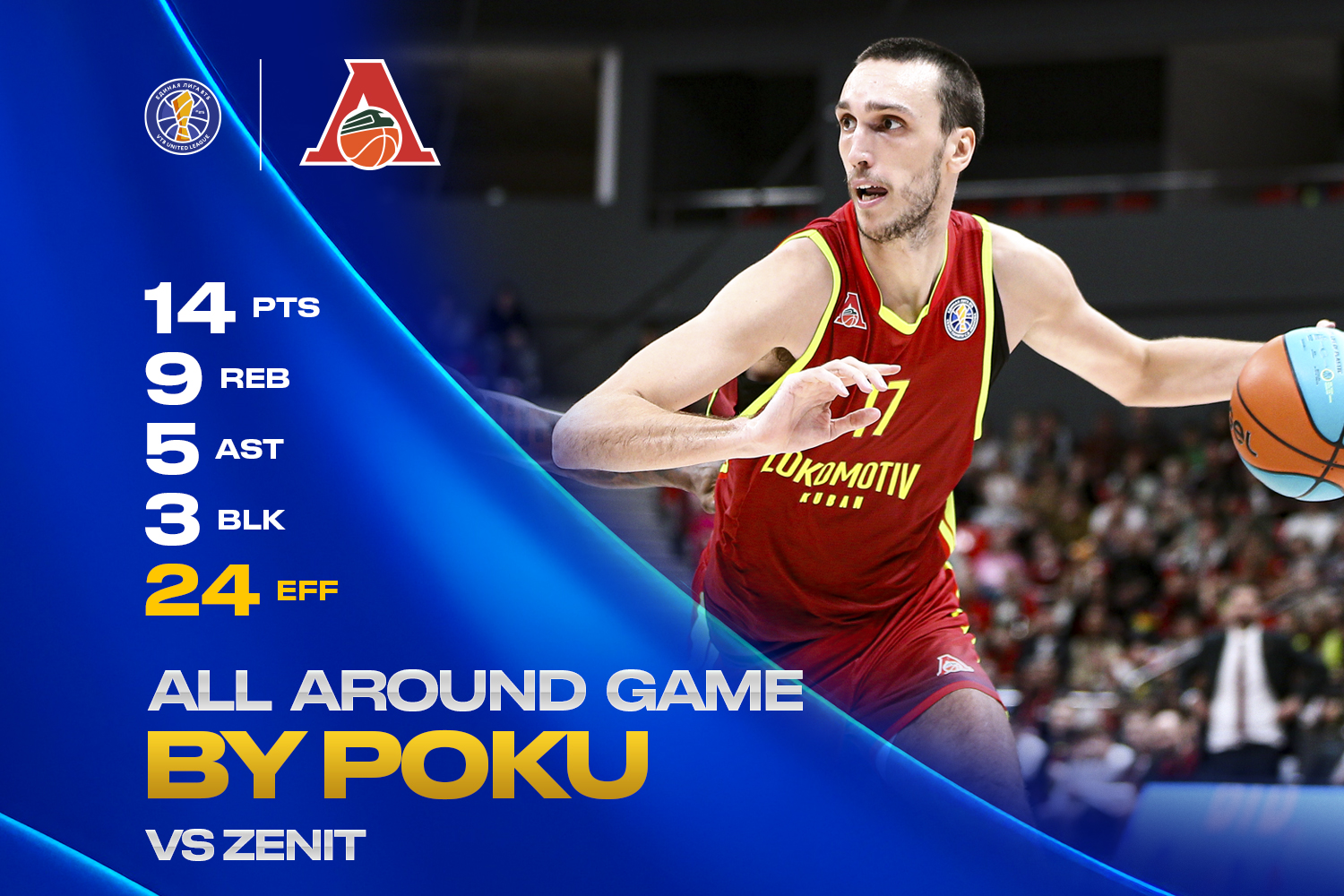 Aleksej Pokusevski helps Loko to defeat Zenit